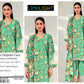 Digital Print Airjet Lawn Suit with 4-Side Lace Chiffon Dupatta