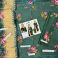 DIGITAL PRINT AIRJET LAWN 90/70 With 4 Side Lace CHIFFON DUPATTA