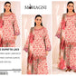 DIGITAL PRINT AIRJET LAWN 90/70 With 4 Side Lace CHIFFON DUPATTA