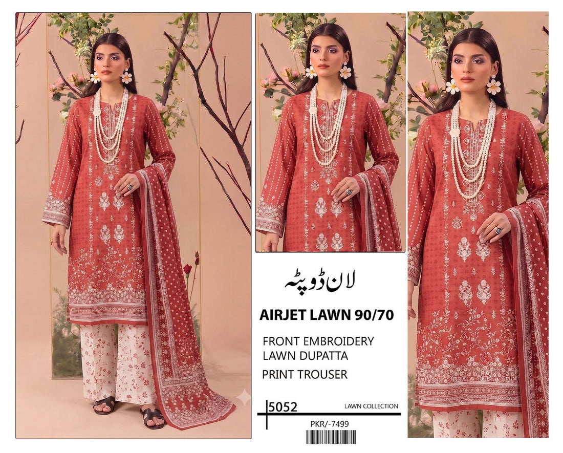 Elegant Unstitched 3 Piece Suit
